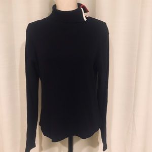 Tommy Hilfiger blue turtleneck with strip XL